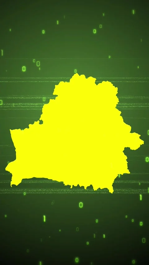 Belarus Digital Map Intro Stock Footage 258835211