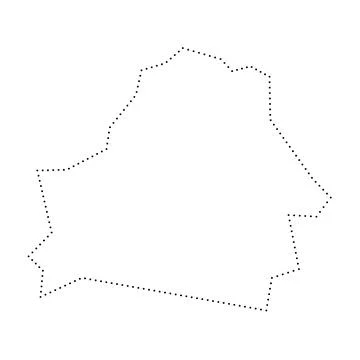 Belarus dotted outline vector map Stock-Illustration