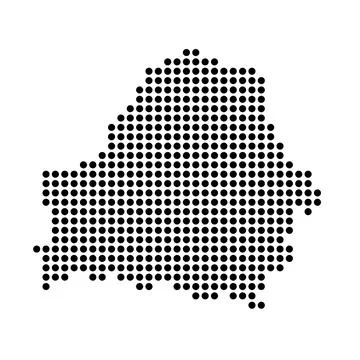 Belarus dotted vector map Illustrazione stock