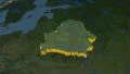 Belarus extruded. Blue Marble. 4k or 4k+ Resolution