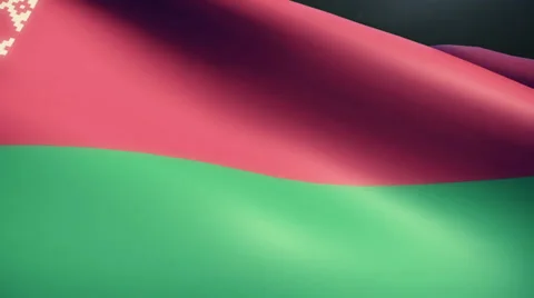 Belarus Flag Animation Loop Stock Footage 38006289