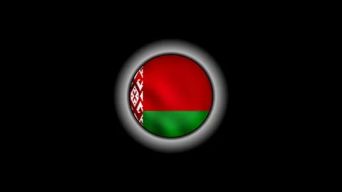 Belarus flag button 1080p Stock Footage 109128953