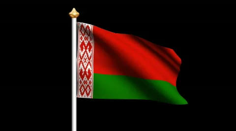 Belarus flag Video stock 562631