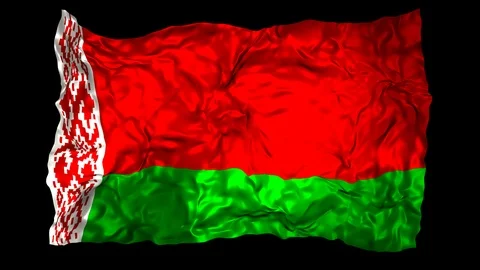 Belarus flag Stock Footage 110752558