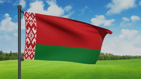 Belarus Flag Stock Footage 151861916