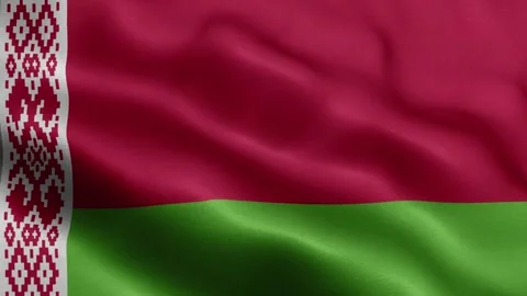 Belarus flag Front Stock Footage 318662800