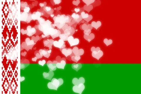 Belarus flag Stock Illustration