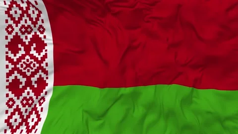 Belarus Flag Seamless Looping Background Waving Slow Motion Stock Footage 233882192