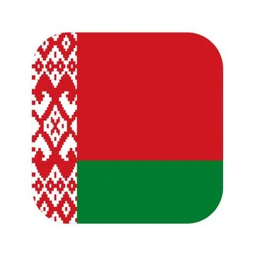 Belarus flag simple illustration for independence day or election Stock Illustration