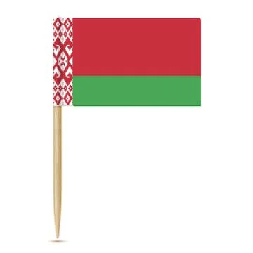 Belarus flag toothpick 10eps Stock Illustration