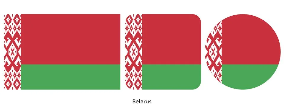Belarus flag, vector illustration Stock Illustration