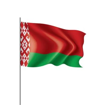 Belarus flag, vector illustration on a white background Stock Illustration