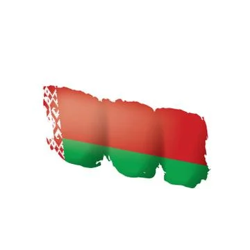 Belarus flag, vector illustration on a white background Stock Illustration