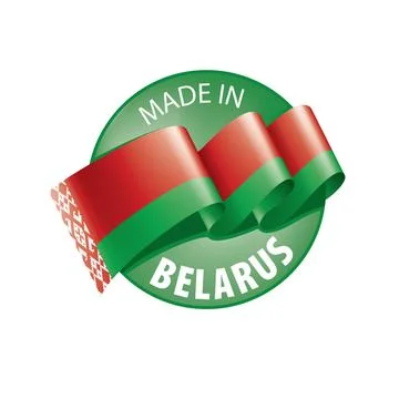 Belarus flag, vector illustration on a white background Belarus national f... Stock Photos