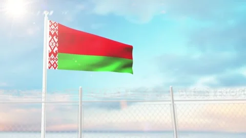 Belarus flag Waving 3d Animation. Stock Footage 297380274
