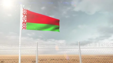 Belarus flag Waving 3d Animation. 4K Video. Stock Footage 297383610