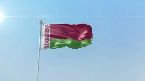Belarus  flag zoom alpha sky Stock-Footage 139726551