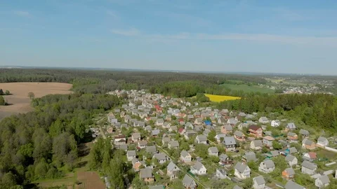 Belarus forests and fields aerial photography Stock Footage 108361574