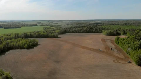 Belarus forests and fields aerial photography Stock Footage 108363198