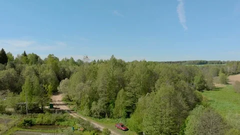 Belarus forests and fields aerial photography 動画素材 108370922