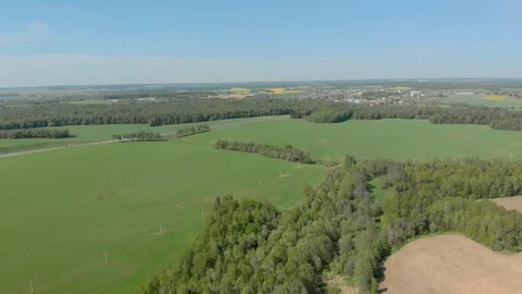 Belarus forests and fields aerial photography Vídeos de archivo 108371812