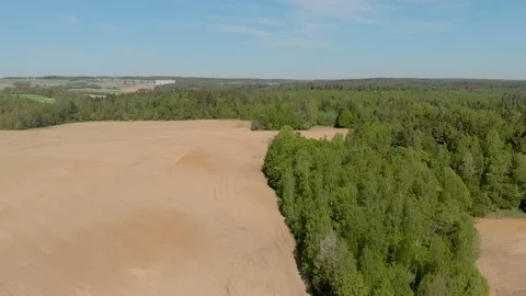 Belarus forests and fields aerial photography Stock Footage 108372767