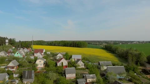 Belarus forests and fields aerial photography Stock Footage 108377429