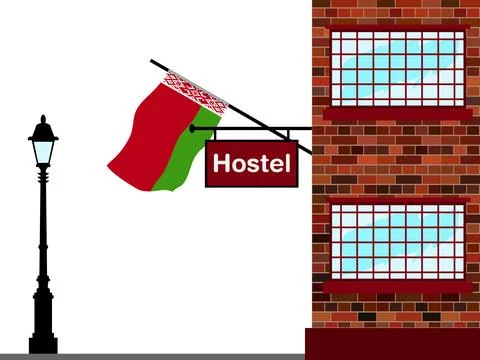 Belarus Hostels Vector Illustration Illustrazione stock