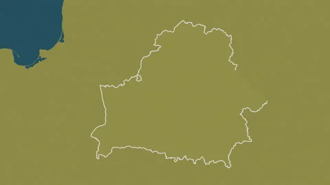 Belarus map - drive. Regions. Pattern. Video stock 147468633