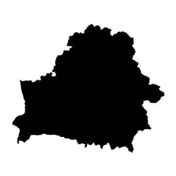 Belarus map - filled hand-drawn map Stock Illustration