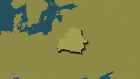 Belarus map - glide. Shadow. Pattern. Stock Footage 147480970