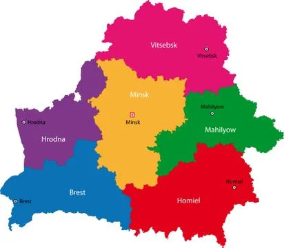Belarus map Stock Illustration