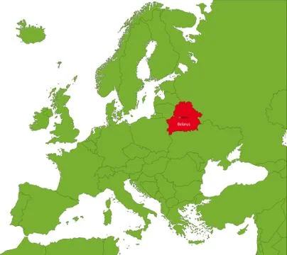 Belarus map Stock Illustration