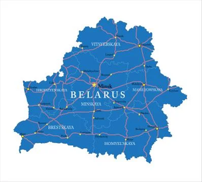 Belarus map Stock Illustration