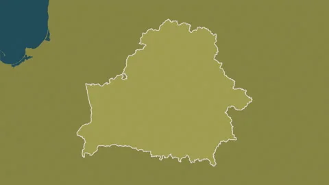 Belarus map - zoom. Border. Pattern. Video stock 147475749