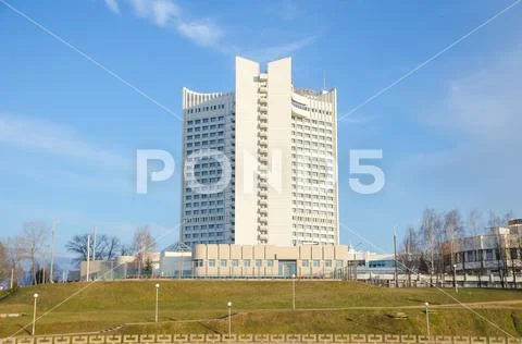 BELARUS, MINSK - 29 MARCH / 2016: URBAN CIVIL ENGINEERING COMPANY COMPLETED T Stock Photos