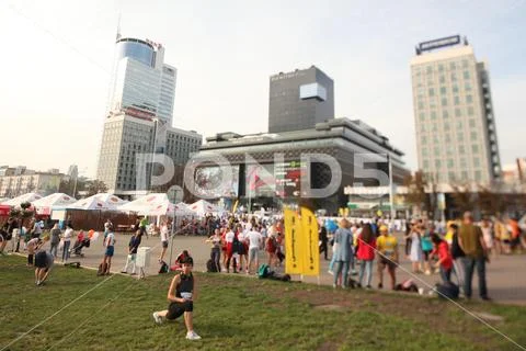 Belarus, Minsk, September 9, 2018: athletes run a half marathon race in the c Stock Photos
