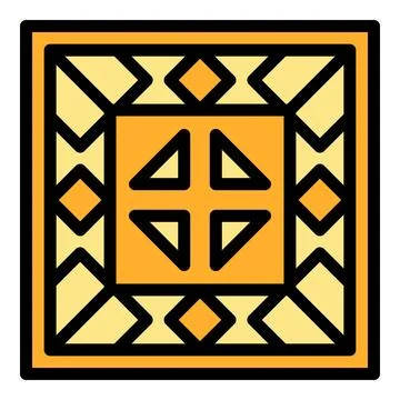 Belarus pattern icon vector flat Stock Illustration