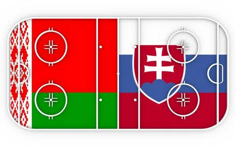 Belarus vs Slovakia Stock Illustration