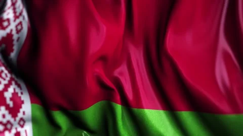 Belarus WAVING FLAG Stock Footage 321015785