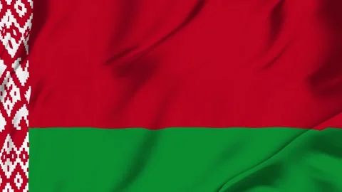Belarus waving flag looping seamless for identity news politics sports camp.. Stock Footage 342879626