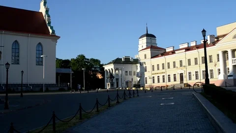 Belarusian State Archive Museum in Minsk, Belarus Stock Footage