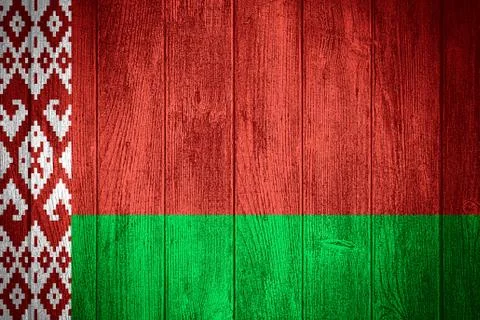 Belarussia flag Illustrazione stock