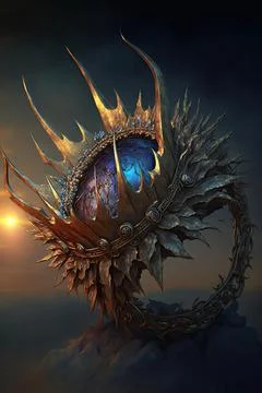 Belashyrras beholder crown Stock Illustration