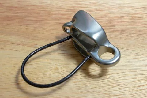 Belay device (ATC) with guide mode function Stock-Fotos
