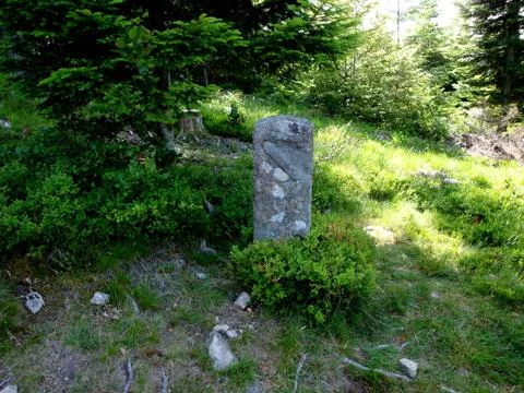 Belchen Grenzstein Stock Photos