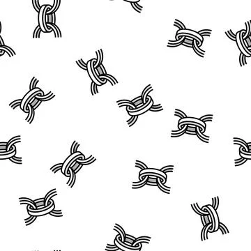 Belcher chain vector seamless pattern Stock Illustration