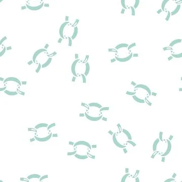 Belcher rolo chain glyph vector seamless pattern Illustrazione stock