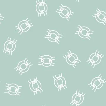 Belcher rolo chain line vector seamless pattern Illustrazione stock