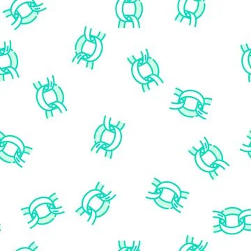 Belcher rolo chain vector seamless pattern Illustrazione stock